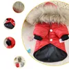 Одежда для собак Ветропродажа питомца теплый блокнот вниз по снежному толщению.