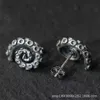 Minimalist Sphinx Octopus Earrings for Women and Mens Trendy Personalized Silver Needle Earbone Studs