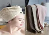 Magic Microfibre Hair Szybkie suszenie Suszarka W Kąpla Kapelusz Szybki prysznic Turban Ręcznik Dry8172003