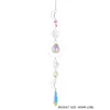 Декоративные фигурки Crystal Wind Cheme Windchime Sparkling Latcher с AB Cating Chemes Outdoor Ornament Home Dec