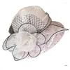 Berets Beach Bowler Hat Sun for Women Girls Party Wedding