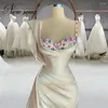 Party Dresses Luxury Crystals Evening Gowns Customized Women Beaded Dress For Weddings Dubai Arabic Satin Mermaid Prom Vestidos