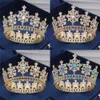 King Royal Wedding Crown Bride Tiaras and Crowns Queen Hair Bijoux Crystal Diadem Prom Head Contracteur Accessoire Pageant T200108 S