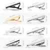 8 PCS Short Tie Clips Set With Gift Box Accessories Man Shirt Cufflinks Men Cuff Gift For Husband Gadgets Tie Pin Wedding Guests 240419