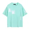 T-shirt Summer Mens e Womens Designer Classic Stampa di stampa O NECK ASCIFICABILE American Fashion Brand Brand Style Mens Cotton T-shirt