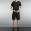 Brand wholesale and spot quick drying clothes for men's summer loose short sleeved t-shirts Sportwear breathable and sweat wicking fitness and leisure top sets shorts