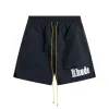 Rhude Short Designer Shorts Mężczyźni Swim Shorts Summer Fashion Spodnie plażowe List Sportswear