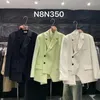 Kombinezony damskie BZVW Asymetryczny designerski płaszcz Blazer dla kobiet odzież 2024 Sprężyna jesienna