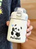 Bottiglie d'acqua Panda Coppa isolata per ragazze con alto valore estetico e Studenti a doppia bocca portatili a livello carini 316