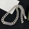 Top Luxury Designer Choker Necklace Chain for Woman or Man Simple Fashion Letter Silver Design Necklaces Chain Supply240s