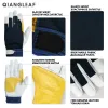 Kläder Qiangleaf SheepSkinCloth Stitching Machinery Bransch Säkerhet Underhåll Cykel Camping Rock Climbing Muslim Work Glove 3005my