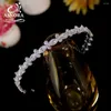 Hair Clips 3A Cubic Zirconia Crystal Headband Wedding Jewelry Diademas Birthday Party Tiara Accessories For Girls A01534