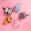 Bolsas 3D Bolsas escolares de animais fofos para crianças meninas de meninos de meninos Escola Backpacks Cartoon Lion Rabbit Children Backpacks Mochila Escolar