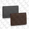 Holders Unisex Designer Luksusowa moda swobodna działalność karty kredytowej posiadacz portfela Moneta Tourse Kluczowa torba Najwyższa jakość M63801 N633338 Fast DLive