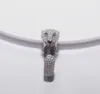 Designer Trendy S925 Sterling Silver Carter Full Diamond Leopard Ring Womens mångsidig och unik utsökt personlighet Wosk