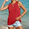 Tanques de mujer camis camisetas de tanque suaves sólido v cuello camisola suelta cómoda top para damas chicas de verano smaneveless camiseta