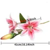 Dekorativa blommor 1 st konstgjorda falska lily stamsimulering Flower Hushåll Pick Home Decor PD0088