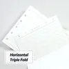 От Thenon A6A7 Lief Leaf Notebook горизонтальная линия внутренняя страница Вертикальная трехфузольная замена бумаги.