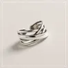 Cluster ringen 925 Sterling Silver Cross -esthetiek voor vrouwen bruiloft luxe kwaliteit sieraden cadeau vrouwelijke sieraden argent