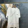 Camisetas masculinas de verão letra de letra de letra de luxo Designer de bolso de bolso Tshirts PARIS Roupes de manga curta camiseta de estilo solto