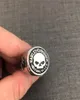 5pcslot Size 713 New Design Cool Biker Style Skull Ring 316L Stainless Steel Jewelry Men Amazing Motorbiker Ring8404902