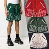 新しい2024デザイナーメンズTシャツrhudeショーツティーバスケットボールショートパンツシャツ夏ビーチレターメッシュショーツストリートファッションスウェットパンツ短袖Tシャツ