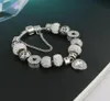Strands silver persistent love Pand fashion personality bracelet valentine039s day beads bracelet gift for a friend whole1898569