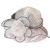 Bérets Beach Bowler Hat Cloque pour les femmes Party Girls Mariage Soleil Summer 449b