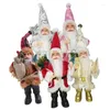 Décorations de jardin 9 '' Figurines du Père Noël Standing Christmas Sanging Ornaments de Noël pour les pènes