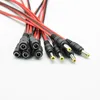 5pcs DC Cabo fêmea de gabinete fêmea de 12V Conector de plugue de cabo de adaptador DC para câmera CCTV DC Plug 5.5/2,1mm 5.5x2.1