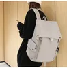 Backpack Korean Cool For Women Men Simple Pure Color Waterproof School Bags Teenage Girls Collage Student Book Bag Mochilas