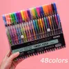 Ручки 48 цветов детская блестящая ручка цвет DIY фотоальбом Pen Alight Pastel Account Gel Gel Pun