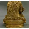 Dekorative Figuren Menla Buddha Statue Dragon Bhaisajya Kupfer