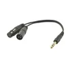 6.35 cm tot XLR Male+XLR vrouwelijke audio -adapter kabelmixer Power versterker mobiele geluidskast 6,5 cm tot XLR