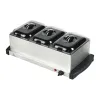 Processors 3x1L Electric Buffet Server Tray Chafer Heating Tray Food Warmer Tray for Holidays Catering