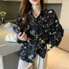 Damesblouses dames kleding lente herfst trendy print harajuku y2k shirt sexy pure pure pure chiffon blouse casual losse tops chic