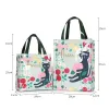 Seaux de style london pvc sac de magasin réutilisable GRANDS ÉCOPRIPAGE FLOCK FLOOR FEMME'S TOTE SAGPER SAMPE SUMPROPHER PLACE Handsbag