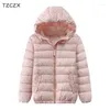 Arrivée du manteau en bas européen et américain Hiver Enfants Girls Veste à capuche Fashion Little Floral Print Coats Outwear