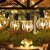 SPHOON 15M 20M Connectable LED String Light E12 Base G40 IP44 étanche Dimmable Garland Garden Wedding Fairy Lights Home Decor 240411