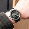 Armbandsur Stylish Vintage Electronic Watch Water Resistant Alarm LED Display Lämplig för studenter Relogio Masculino