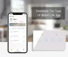 コントロール軸スマートライトタッチスイッチガラスパネルEU標準4/5/6ギャングTUYA WIFI WALLスイッチサポートGoogle Home Alexa Voice Control