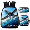 Torby 3pcs/set awatar droga plecaków wodnych dla dzieci dla dzieci dziewczęta Dzieci Księgarnia Mochila Cartoon Anime School Torby