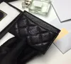 Designer de luxe Caviar Carte Holder Geatic Leather Purse Womens Fashion Coin Poss à main pour hommes Cartes de crédit Sac de portefeuille Documents de voyage 4049165