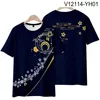 Męskie bluzy touken ranbu 3d T-shirt cosplay gra anime