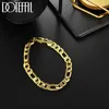 Chain 8mm Side Chain 18K Gold Plating Bracelet For Men Women Fashion Charm Jewelry Y240420