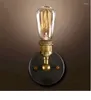 Wandlampe Retro Schwarzer Eisenlampenschatten E27 Edison Industry American Indoor Lighting für Wohnzimmer Vintage Lichter Loft