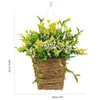 Decoratieve bloemen kunstmatige manden muur krans lente decoraties verfijnde bloemen decors zomer voordeur