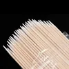 300pcs ongles Coton en bois Colonté Clean Sticks Bude Bouette en bois Coton Head Manucure Détail Correcteur Révroqueur de vernis à ongles Outils d'art