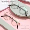 Classic Progressive Multifocal Bifocal Reading Glasses Women Outdoor Gradient Pochromic Presbyopic Sunglasses Men Ultralight 240415