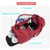 Sacs Fitness Sports Gym Big Sacs For Man Travel Yoga Chaussures Place Bagins de tennis imperméables Sacs pour femmes Tendance Sac à main nager sèche et humide